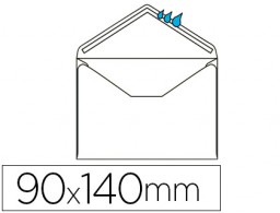 100 sobres Liderpapel 95x145mm. offset blanco 70g/m²